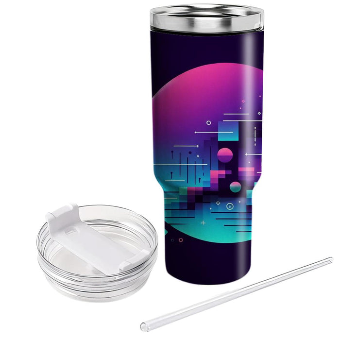 Sleek Synthwave  Tumbler Cups