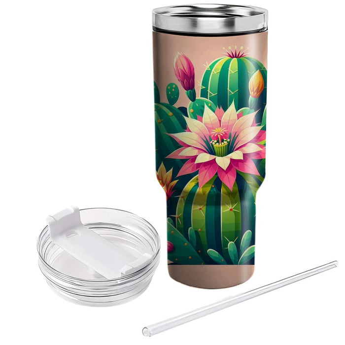 Cactus Bloom  Decorative Tumblers