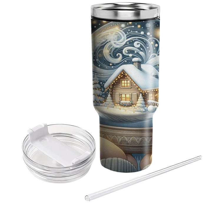 Winter Snow Globe Fantasy  Insulated Tumblers