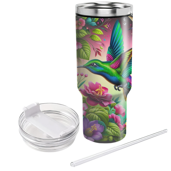 Joyful Hummingbird Dance  Tumblers With Lids