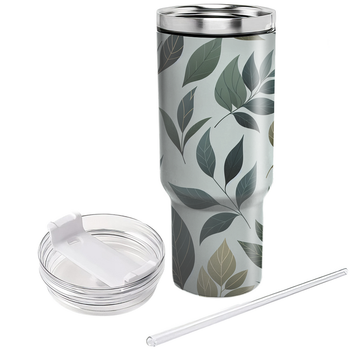 Abstract Leaf Impression Custom Tumblers