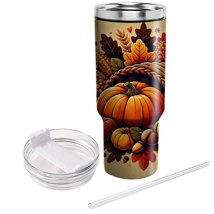 Wondrous Harvest - Thanksgiving Celebration  Custom Tumblers