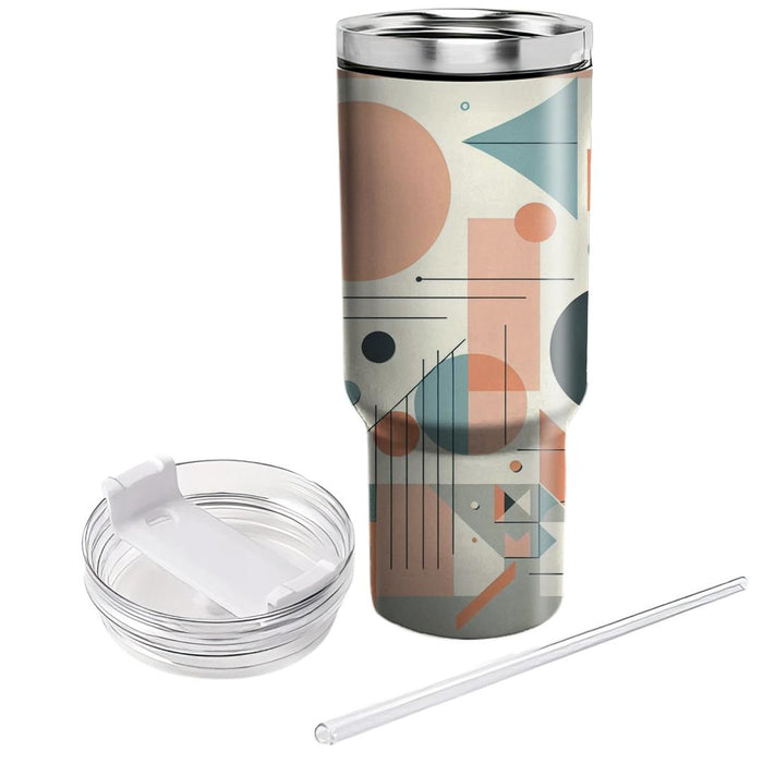 Geometric Echoes  Custom Tumblers