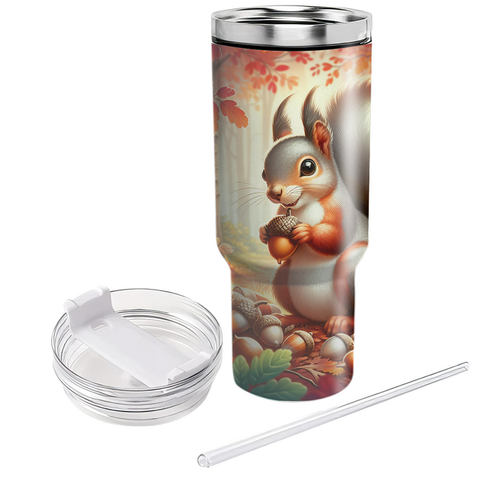 Delightful Squirrel Stash  Tumblers With Lids