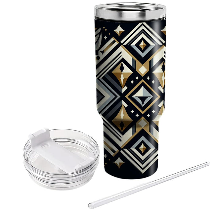 Bold Diamond Pattern  Personalized Tumblers