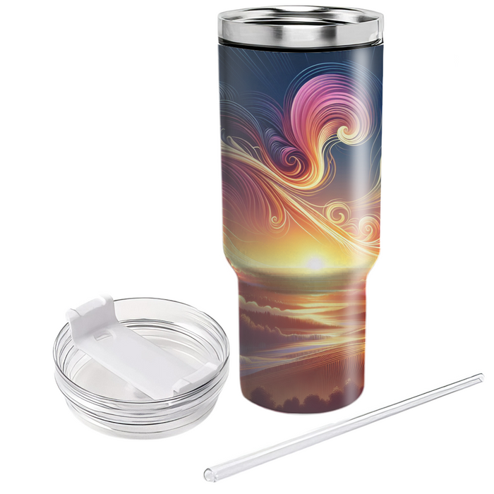 Radiant Horizon - New Year’s Awakening  Decorative Tumblers