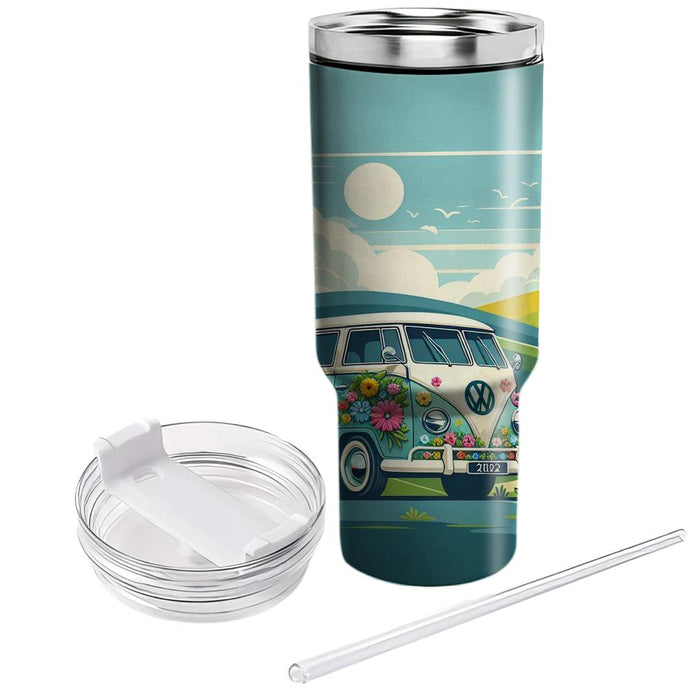 Hippie Van Adventure  Decorative Tumblers