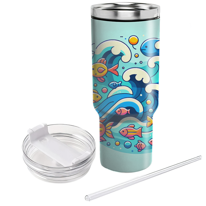 Funky Fish Patterns  Custom Tumblers