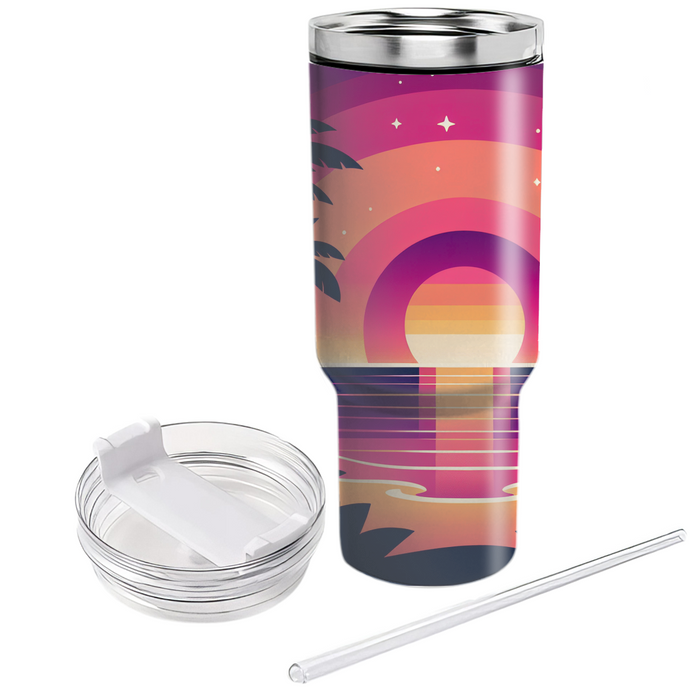 Tropical Sunset Vibes  Tumblers For Gifts