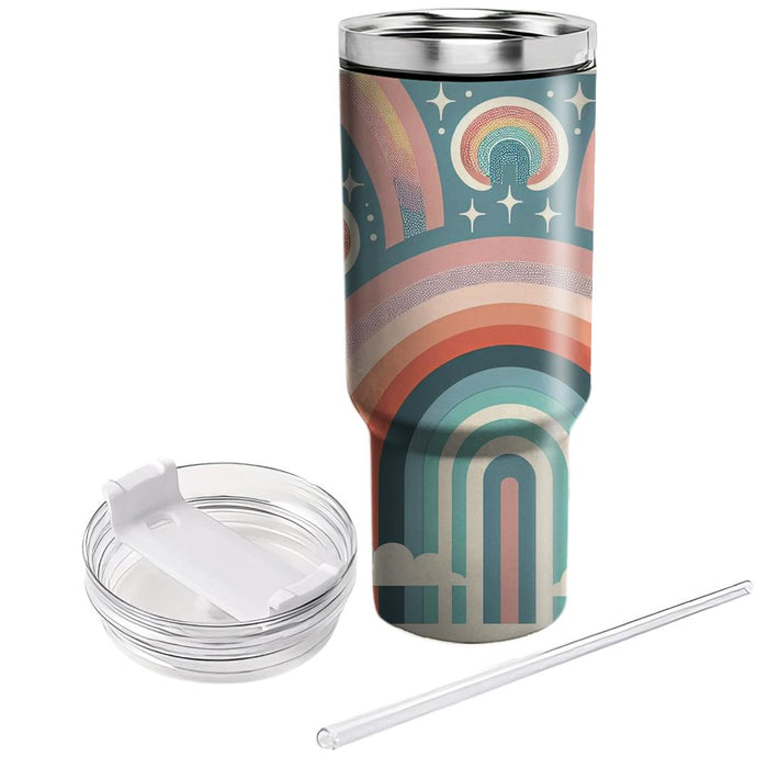 Vintage Rainbow Reflections  Tumbler Cups