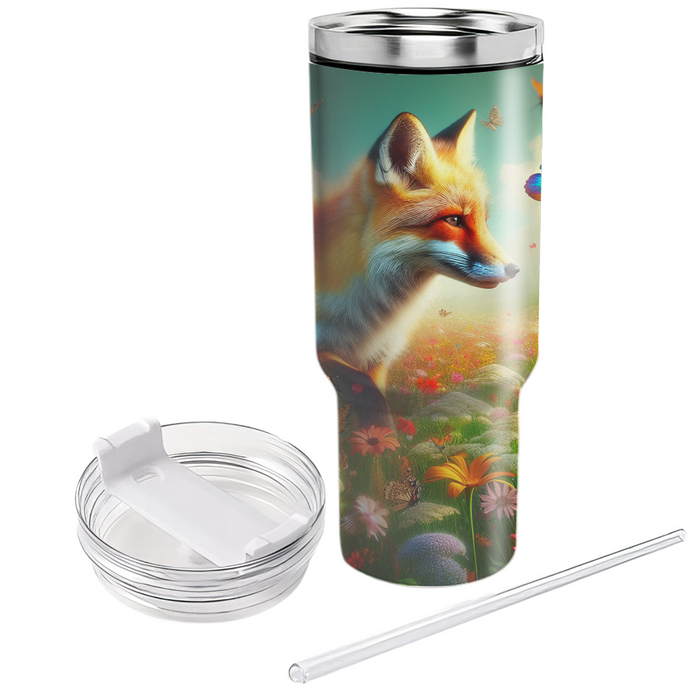 Whimsical Fox Adventure  Tumblers With Lids