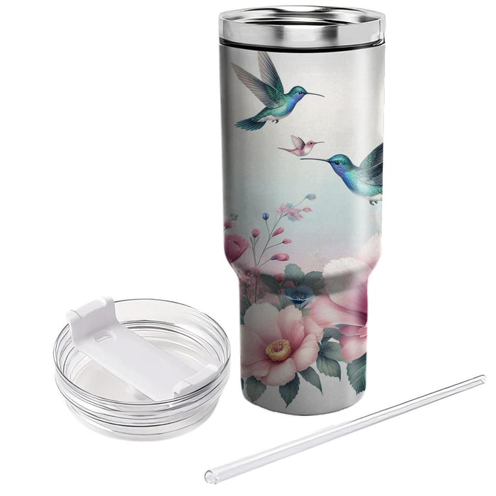 Spring Hummingbird Harmony  Decorative Tumblers