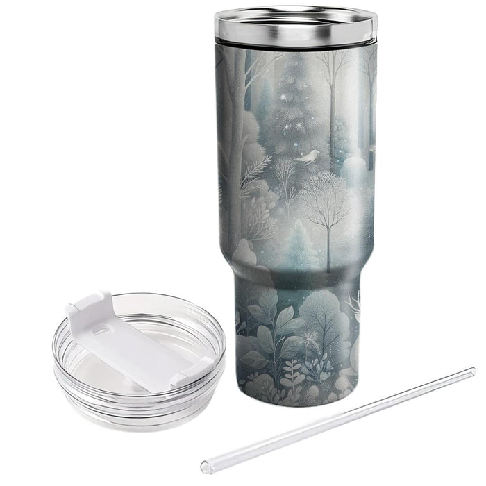 Winter Woodland Fantasy Tumblers With Lids