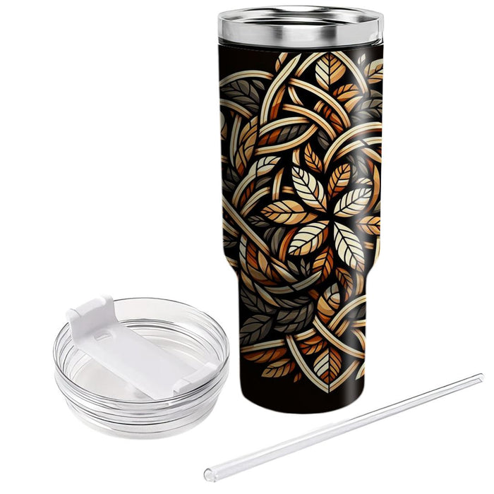 Autumn Leaf Lattice  Decorative Tumblers