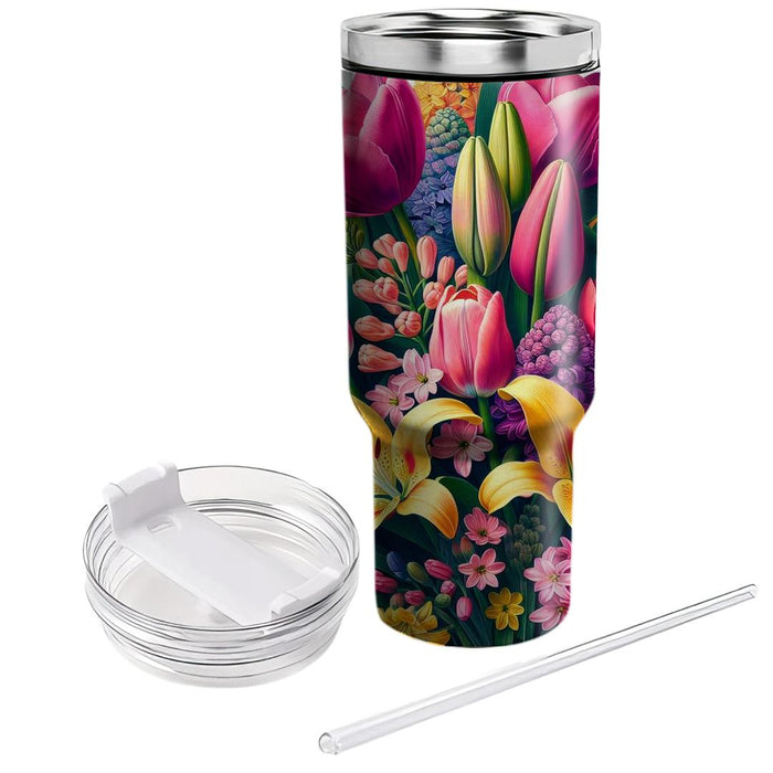 Fresh Floral Bouquet  Tumblers For Gifts