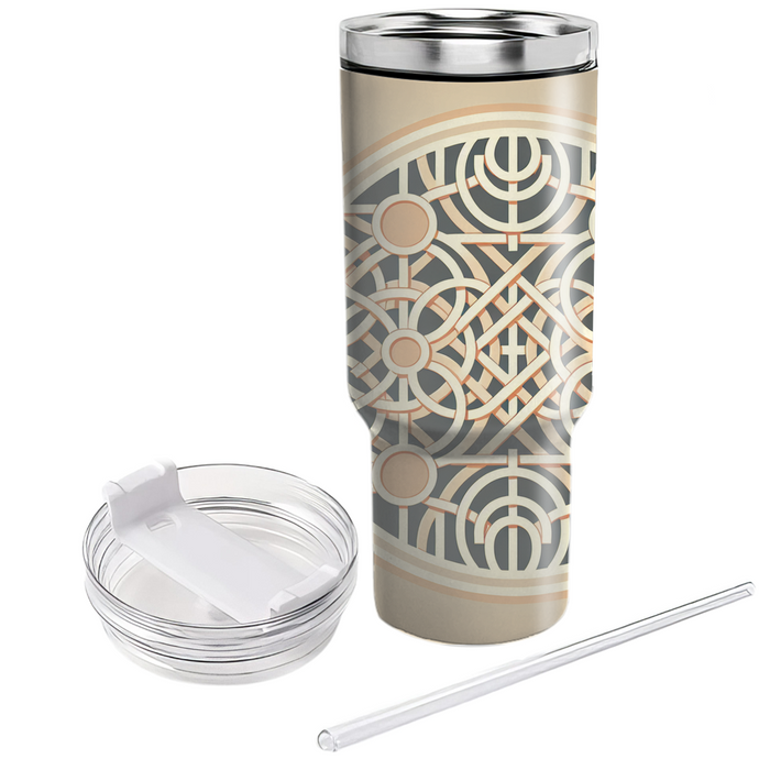 Vintage Circle Lattice Custom Tumblers