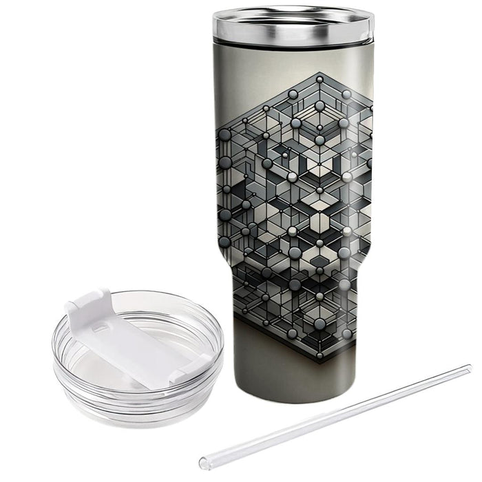 Sleek Polygon Illusion  Insulated Tumblers