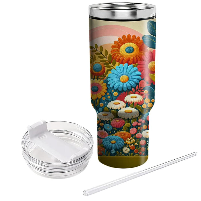 Floral Harmony Groove  Custom Tumblers