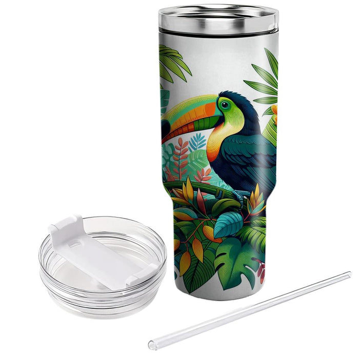 Tropical Toucan Vibes  Tumbler Cups