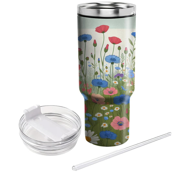 Wildflower Meadow Delight  Personalized Tumblers