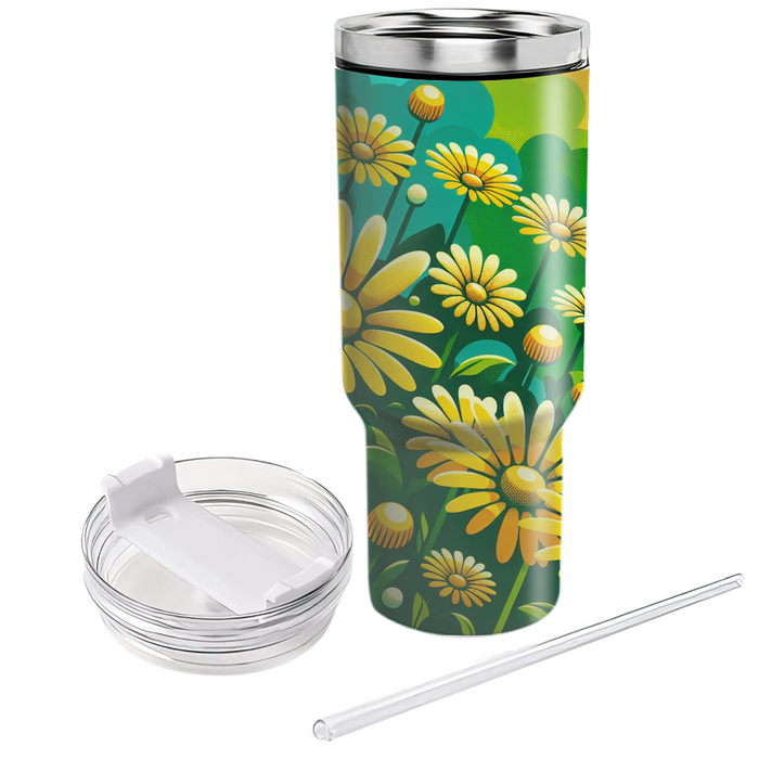 Sunny Daisy Delight  Custom Tumblers