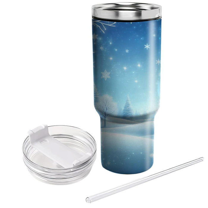 Winter Wonderland Glistening  Custom Tumblers