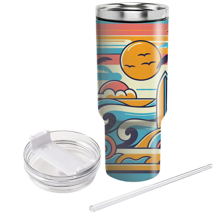 Retro Surf  Custom Tumblers