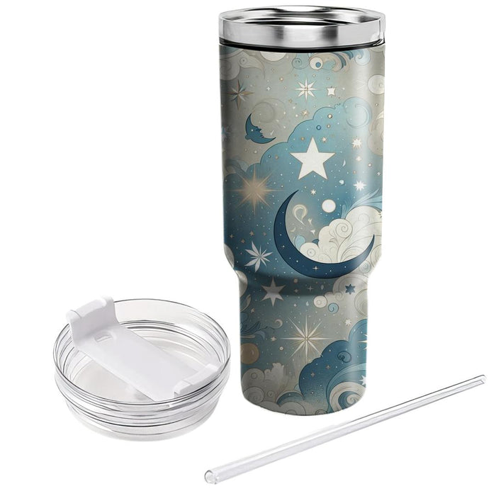 Whimsical Celestial Pattern  Decorative Tumblers