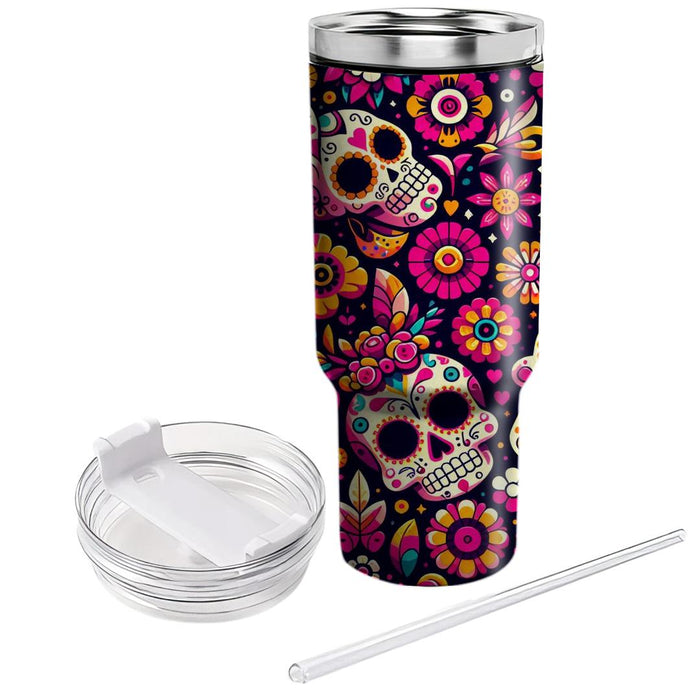 Whimsical Día De Los Muertos - Day Of The Dead  Custom Tumblers