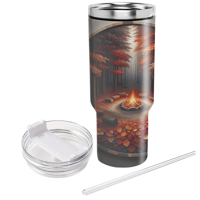 Autumn Camping Adventure  Travel Tumblers