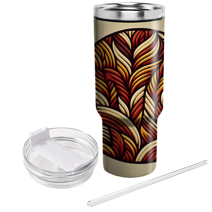 Autumn Cozy Plaid Tumblers With Lids