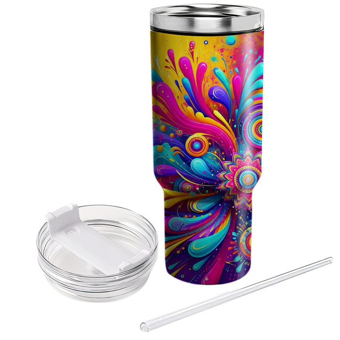 Whirlwind Of Colors - Holi Festival  Tumbler Cups