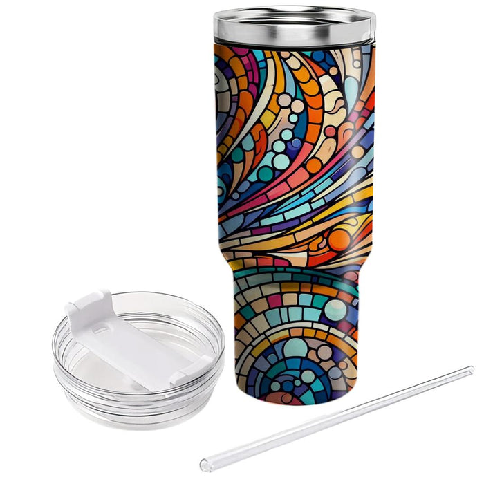 Dynamic Mosaic Tile  Decorative Tumblers