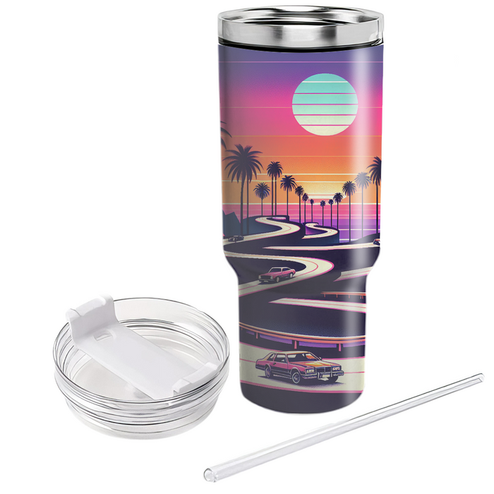 Sunset Drive  Tumblers With Lids