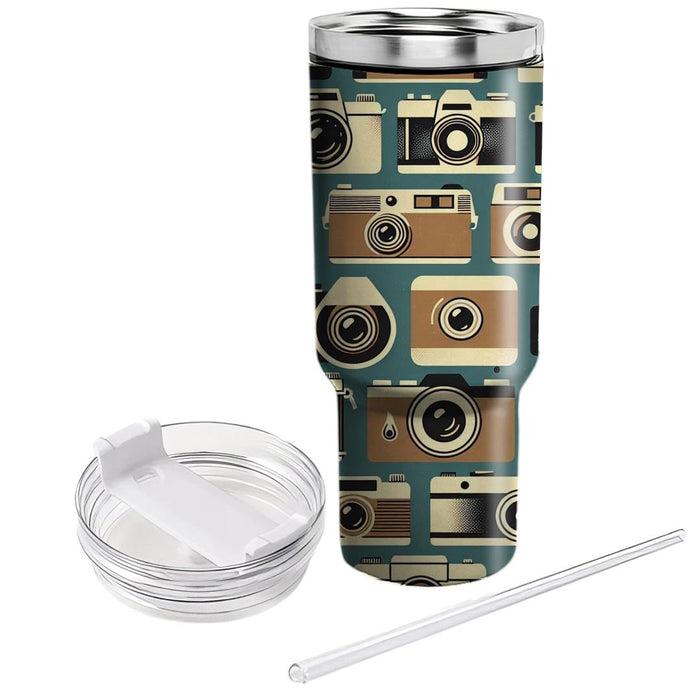 Vintage Camera Charm  Insulated Tumblers