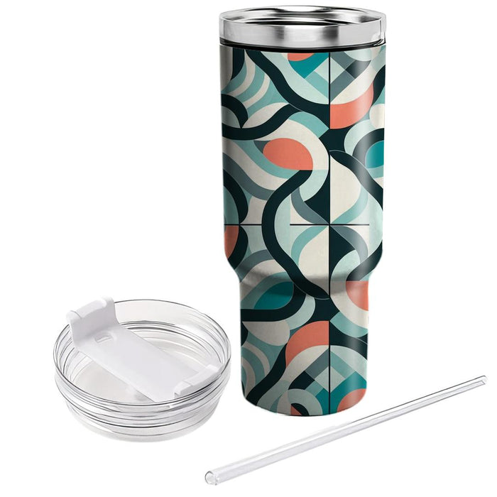 Modern Mosaic Tile  Tumblers With Lids