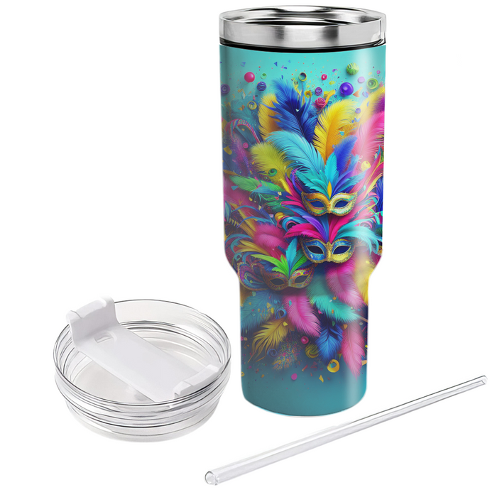 Vibrant Carnival Joy Tumblers With Lids