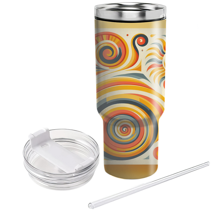 Bold Spiral Sunshine  Tumbler Cups