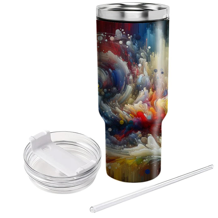 Artful Abstract Splash  Unique Tumblers