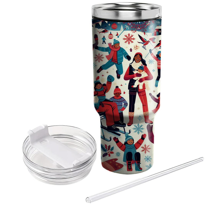 Winter Joyful Moments  Tumblers With Lids