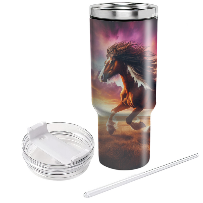 Wild Horse Freedom  Tumblers With Lids