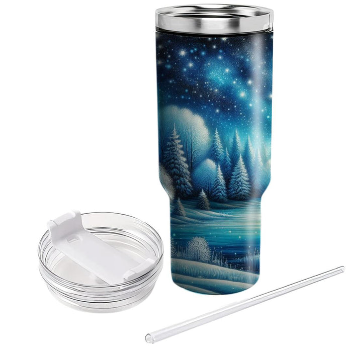 Winter Snowy Nights  Unique Tumblers