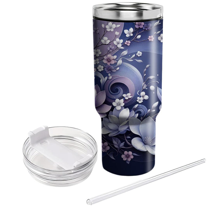 Blossom Twilight Symphony  Unique Tumblers