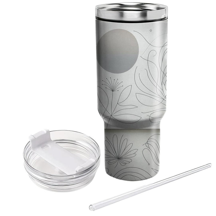 Simple Line Art Pattern  Personalized Tumblers