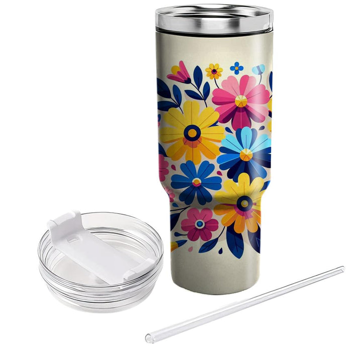 Sunny Day Blossoms  Tumblers With Lids