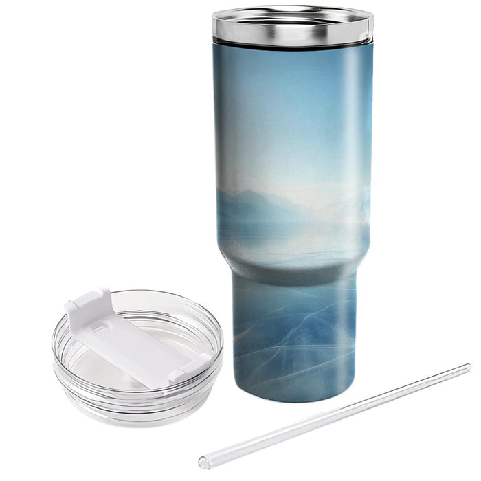 Winter Frozen Lake  Insulated Tumblers