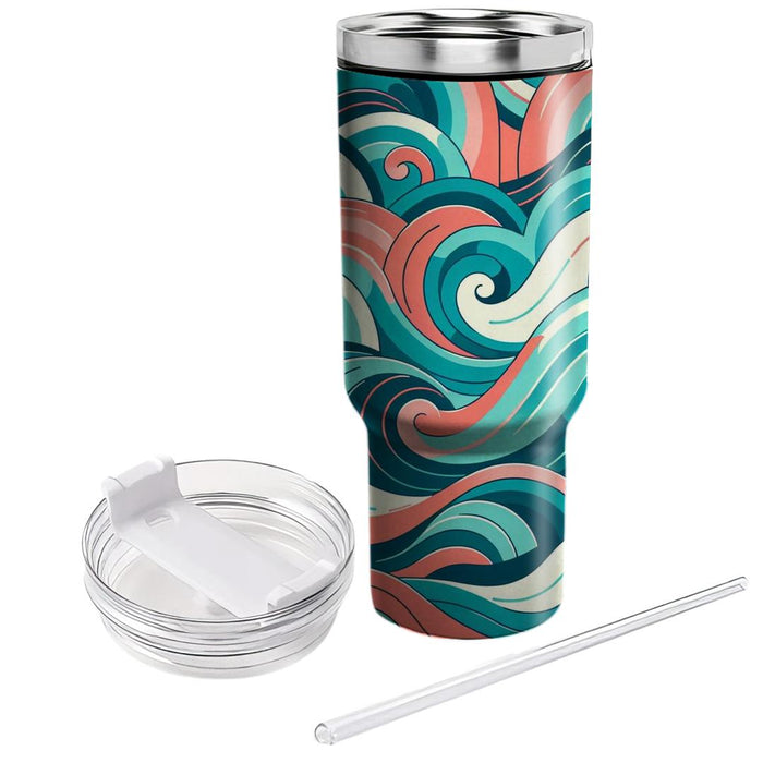 Electric Waves  Insulated Tumblers