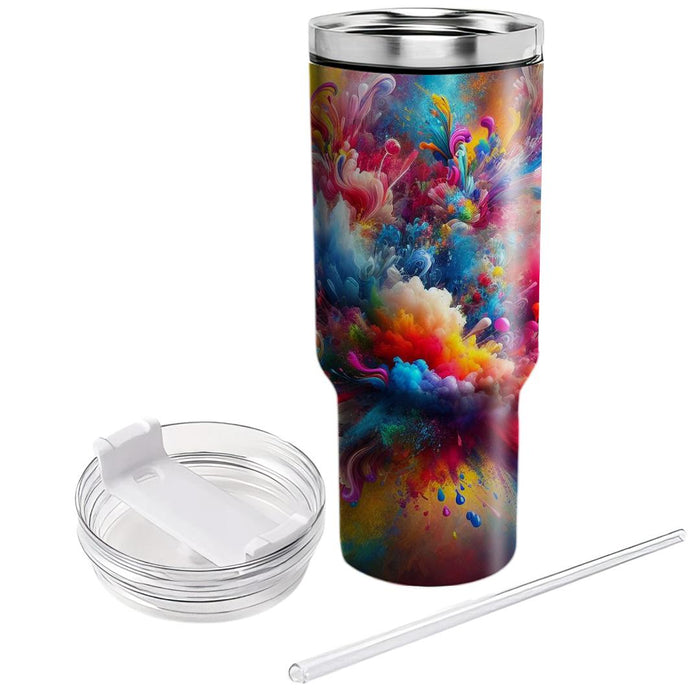 Wonders Of Holi - Festival Of Colors  Decorative Tumblers