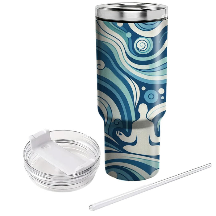 Serene Swirl  Tumbler Cups