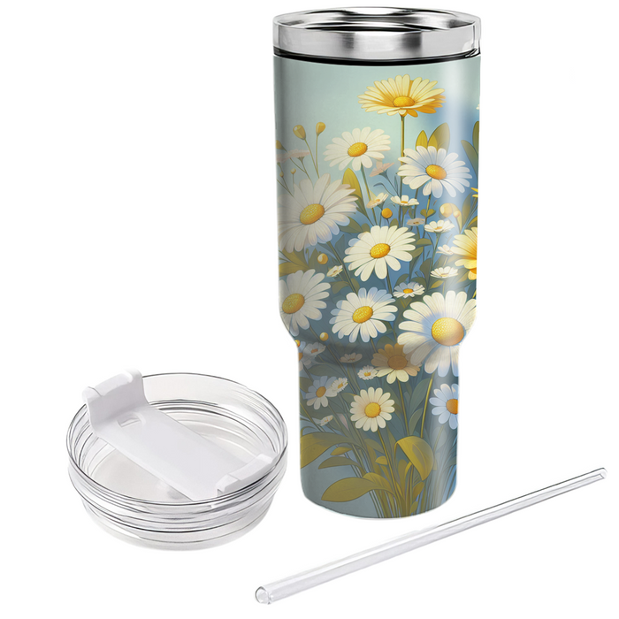 Blissful Daisy Bouquet  Insulated Tumblers